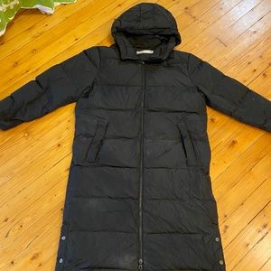 Simons long down filled winter jacket
